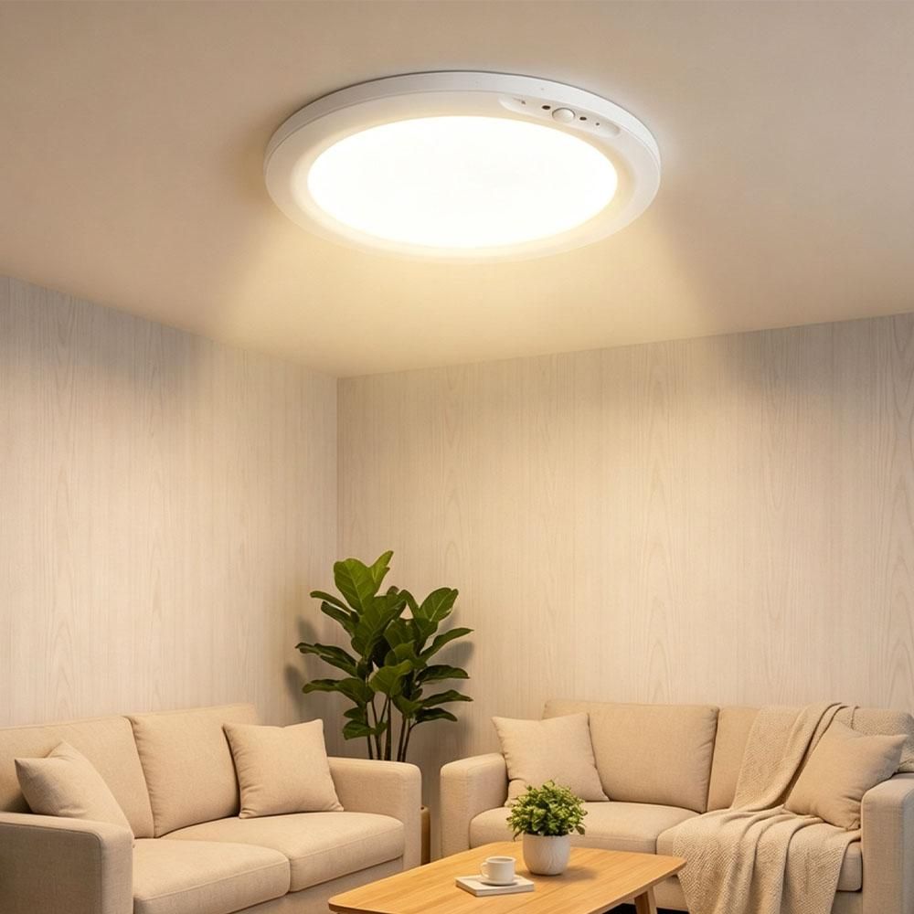 Rechargeable Motion Sensor RGB Ceiling Light with Remote - 7000mAh Lithium Battery