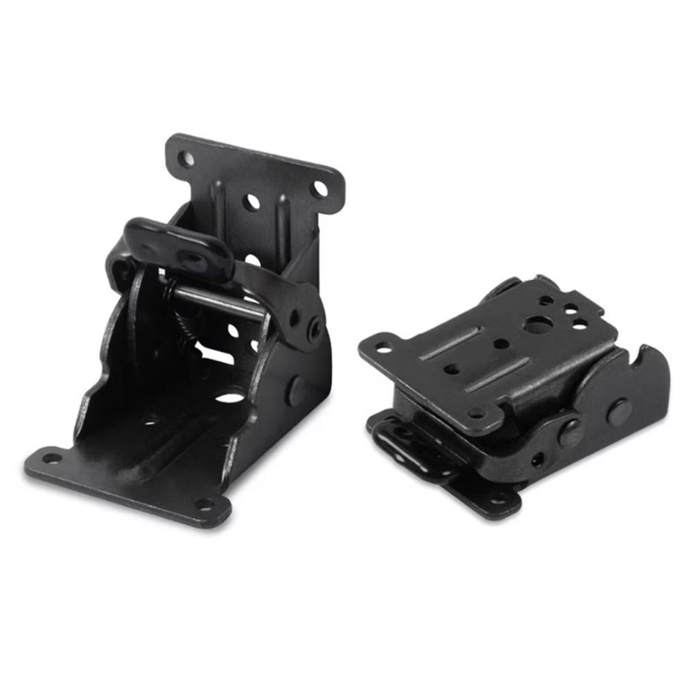 4Pcs 90 Degree Self Locking Folding Hinge for Tables Chairs and Workbenches - Black