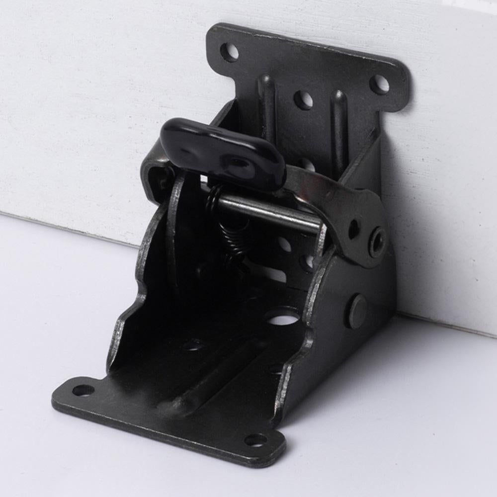 4Pcs 90 Degree Self Locking Folding Hinge for Tables Chairs and Workbenches - Black