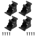 4Pcs 90 Degree Self Locking Folding Hinge for Tables Chairs and Workbenches - Black