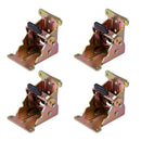 4Pcs 90 Degree Self Locking Folding Hinge for Tables Chairs and Workbenches - Gold