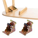 4Pcs 90 Degree Self Locking Folding Hinge for Tables Chairs and Workbenches - Gold