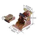 4Pcs 90 Degree Self Locking Folding Hinge for Tables Chairs and Workbenches - Gold