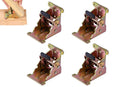 4Pcs 90 Degree Self Locking Folding Hinge for Tables Chairs and Workbenches - Gold