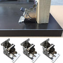 4Pcs 90 Degree Self Locking Folding Hinge for Tables Chairs and Workbenches - Silver