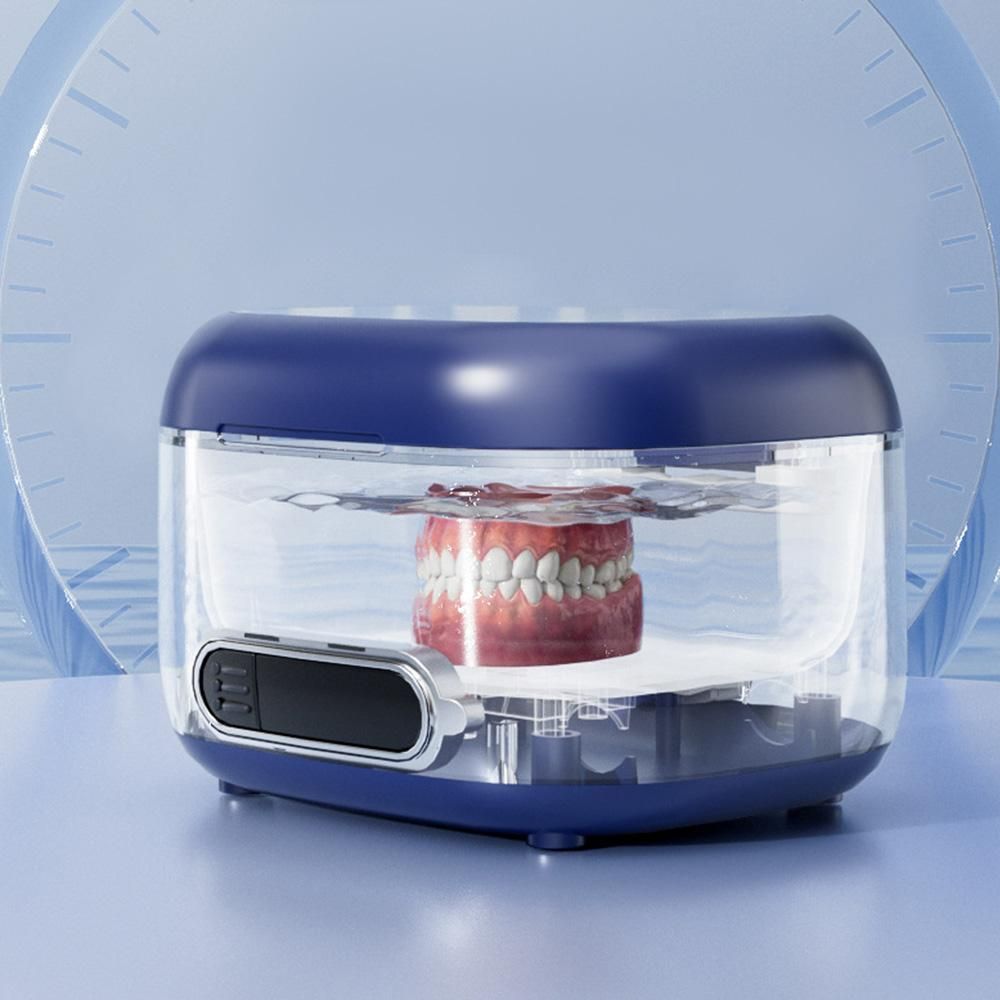 Portable Retainer Cleaner Dental Appliance Cleaning Machine USB Rechargeable - Blue