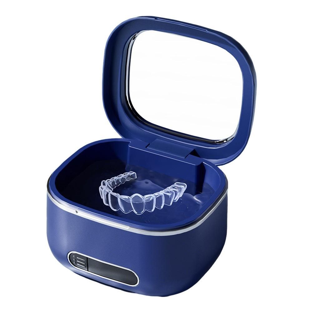 Portable Retainer Cleaner Dental Appliance Cleaning Machine USB Rechargeable - Blue