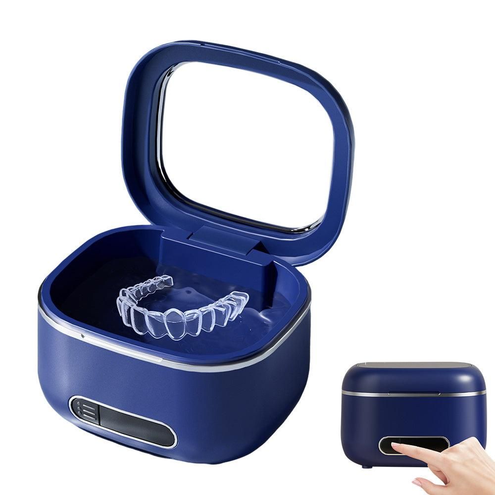 Portable Retainer Cleaner Dental Appliance Cleaning Machine USB Rechargeable - Blue