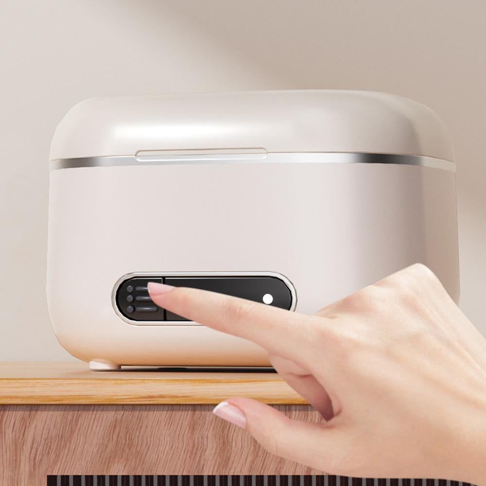 Portable Retainer Cleaner Dental Appliance Cleaning Machine USB Rechargeable - Beige