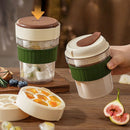 Portable Cold Brew Coffee Cup With Ice Tray Summer Drink Travel Mug