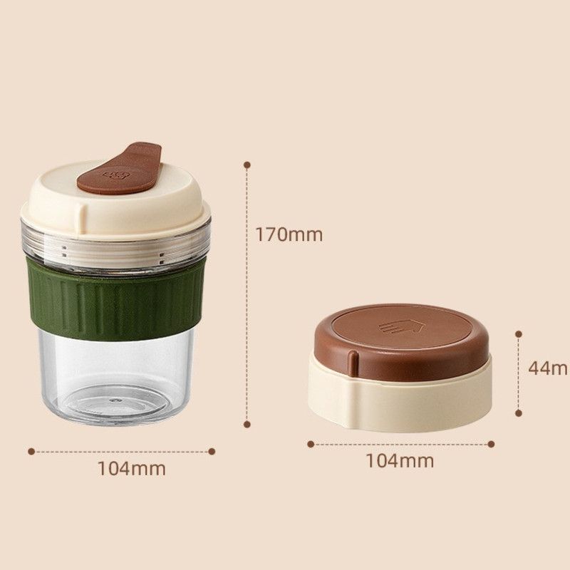 Portable Cold Brew Coffee Cup With Ice Tray Summer Drink Travel Mug