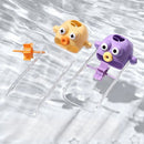 Cartoon Faucet Extender for Kids with Anti-Splash Water Guide—Purple