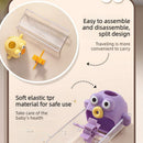 Cartoon Faucet Extender for Kids with Anti-Splash Water Guide—Yellow