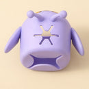 Cute Bee Faucet Extender for Kids: Hand Washing Anti-Splash Water Guide—Purple