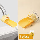 Cute Bee Faucet Extender for Kids: Hand Washing Anti-Splash Water Guide—Yellow