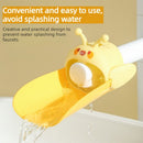 Cute Bee Faucet Extender for Kids: Hand Washing Anti-Splash Water Guide—Yellow