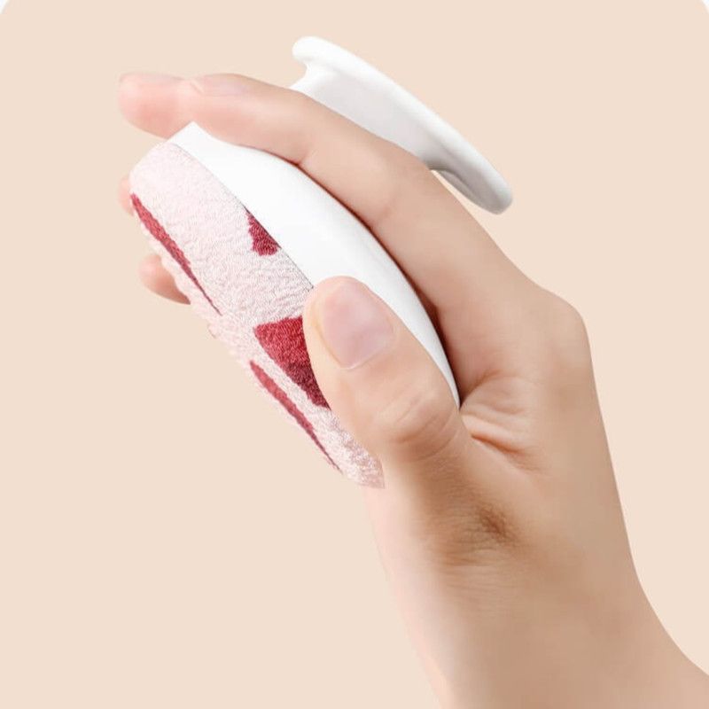 Hand‑held Bath Scrubber Labor‑Saving Exfoliating Body Brush With 2 Replaceable Pads