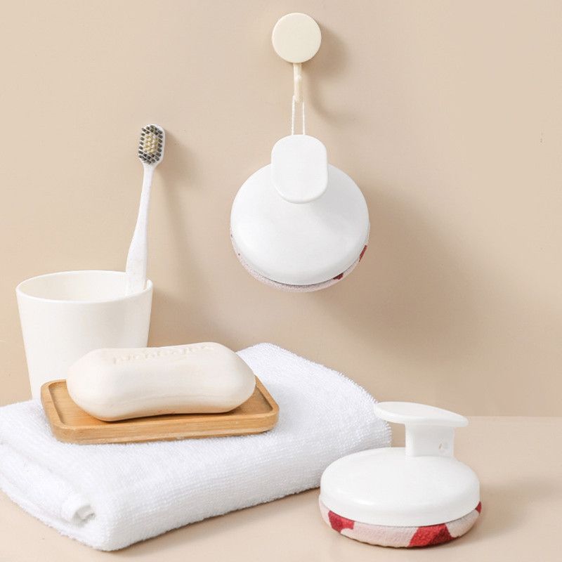 Hand‑held Bath Scrubber Labor‑Saving Exfoliating Body Brush With 2 Replaceable Pads