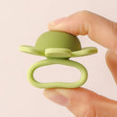 flower Door Handle Bumper Silicone Anti-Collision Door Stopper—Beige