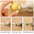 flower Door Handle Bumper Silicone Anti-Collision Door Stopper—Green