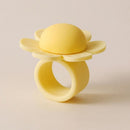 flower Door Handle Bumper Silicone Anti-Collision Door Stopper—Yellow
