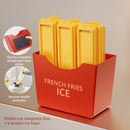 French Fries Shape Magnetic Long Ice Cube Tray Set Household Stackable Ice Mold