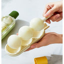 Ice Mold with Straw: 2-in-1 Popsicle & Sphere Ice Cube Maker—Green