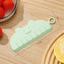 Magnetic Anti-Stick Knife Guard Universal Kitchen Slicing Tool for Fruit, Vegetables, and Meat—Green