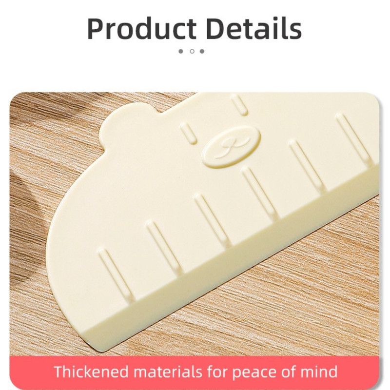 Magnetic Anti-Stick Knife Guard Universal Kitchen Slicing Tool for Fruit, Vegetables, and Meat—Green