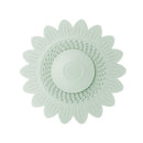 Sunflower Silicone Floor Drain Mat, Anti-Odor, Insect-Proof Sewer Sealing Cover—Green