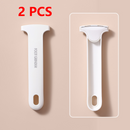 2-Piece Home Foot Pedicure Set, Dead Skin and Callus Shaver, Heel File and Remover—White