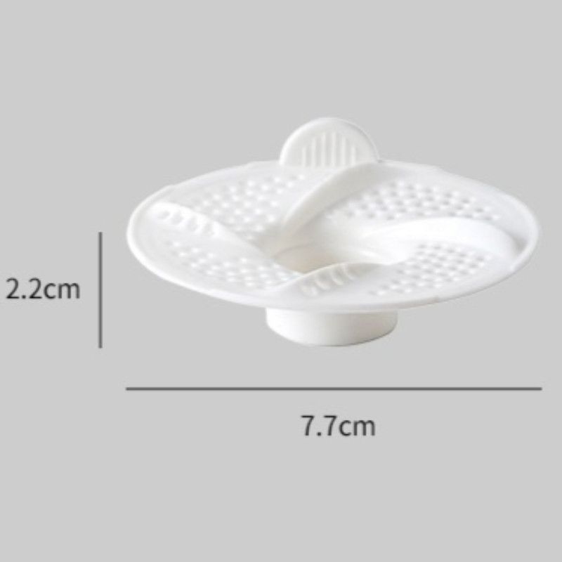 3-Piece Floor Drain Strainer, Bathroom Hair Catcher, Sewer Anti-Clog Drain Cover—Gray