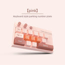 Temporary Parking Phone Number Display-pink