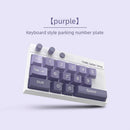 Temporary Parking Phone Number Display-purple