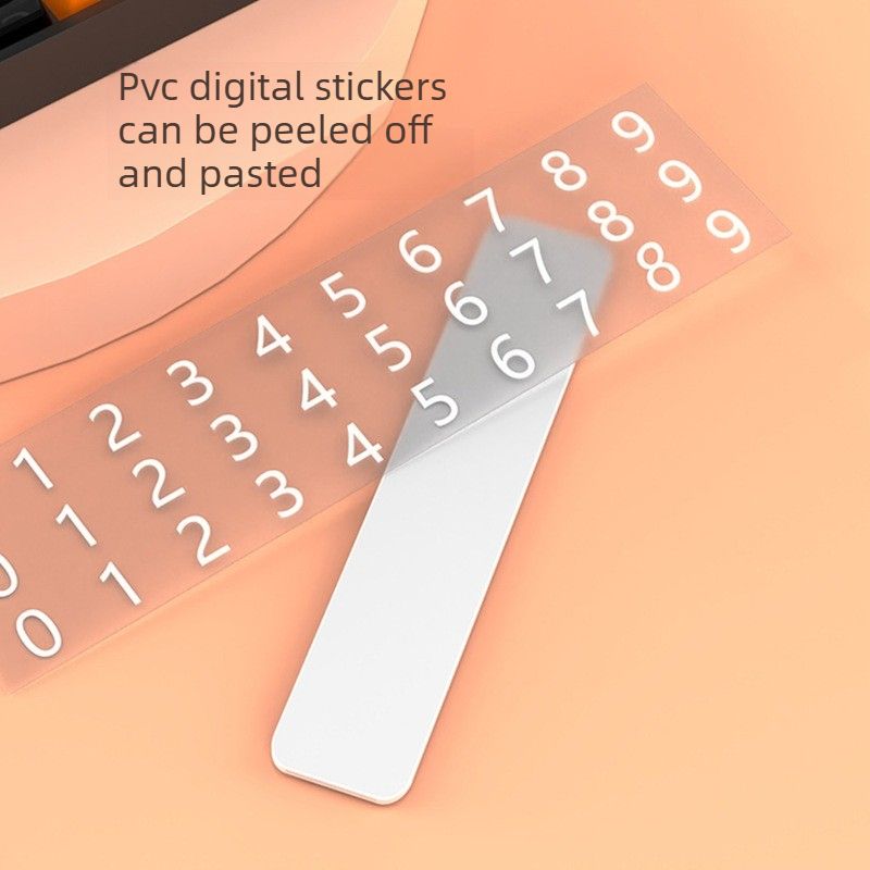 Temporary Parking Phone Number Display-purple