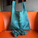Supermarket Shopping Tote Bag, Foldable Eco-Friendly Cloth Bag - 35*58*10cm - "Hello Tomorrow" Pattern