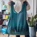 Supermarket Shopping Tote Bag, Foldable Eco-Friendly Cloth Bag - 35*58*10cm - "Hello Tomorrow" Pattern