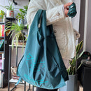 Supermarket Shopping Tote Bag, Foldable Eco-Friendly Cloth Bag - 35*58*10cm - "Hello Tomorrow" Pattern
