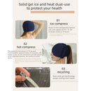 Gel Ice Face Mask - Black, 8mm Double-Sided Gel