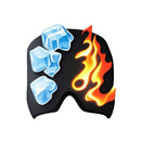 Gel Ice Face Mask - Black, 8mm Double-Sided Gel