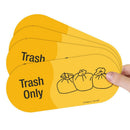 4-Color Set Sticker Decals for Mixed Recycling Trash Bins