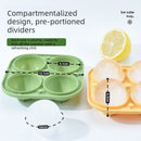 Ice Ball Maker Mold for Whiskey – Sphere Ice Tray, Home Bar Freezer Tool-yellow