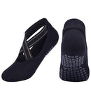 Women's Grip Yoga Socks Non Slip Pilates Socks Combed Cotton Ballet Dance Fitness Exercise Socks One Size 35-40