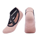 Women's Grip Yoga Socks Non Slip Pilates Socks Combed Cotton Ballet Dance Fitness Exercise Socks One Size 35-40