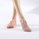 Women's Cotton Non Slip Yoga Socks Grip Pilates Socks Terry Bottom Fitness Dance Workout Socks - Pink
