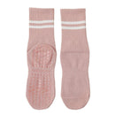 Women's Cotton Grip Yoga Socks Non Slip Pilates Socks Fitness Dance Workout Sports Socks Pink