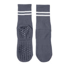 Women's Cotton Grip Yoga Socks Non Slip Pilates Socks Fitness Dance Workout Sports Socks Gray