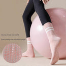Women's Cotton Grip Yoga Socks Non Slip Pilates Socks Fitness Dance Workout Sports Socks Gray