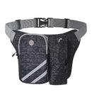 Sports Waist Pack Running Fanny Pack Hiking Fishing Waist Bag Water Bottle Holder - Black
