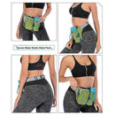 Sports Waist Pack Running Fanny Pack Hiking Fishing Waist Bag Water Bottle Holder - Black